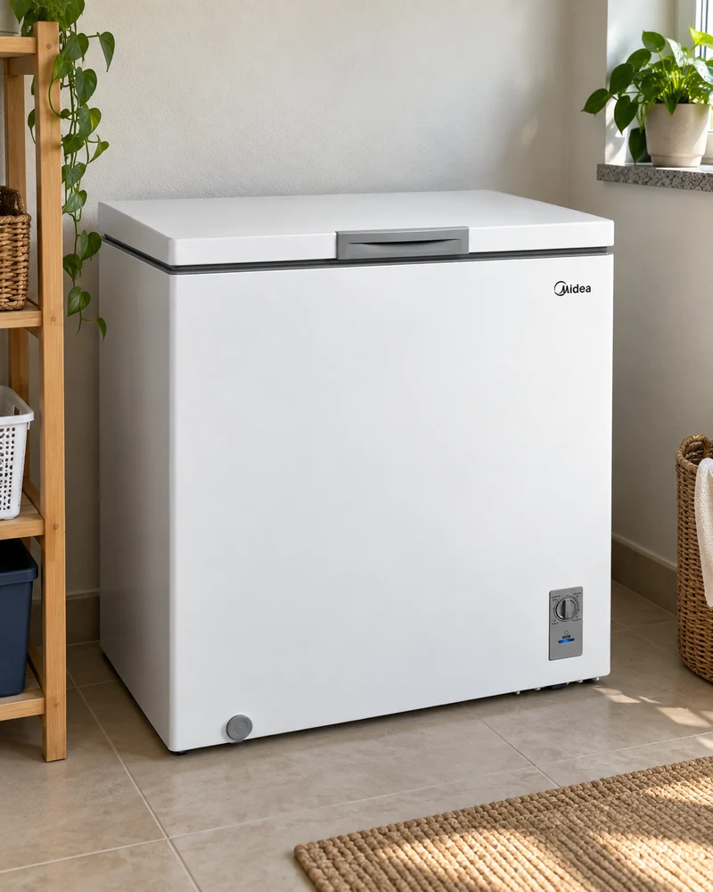 Midea Horizontal Inverter 142L em ambiente doméstico