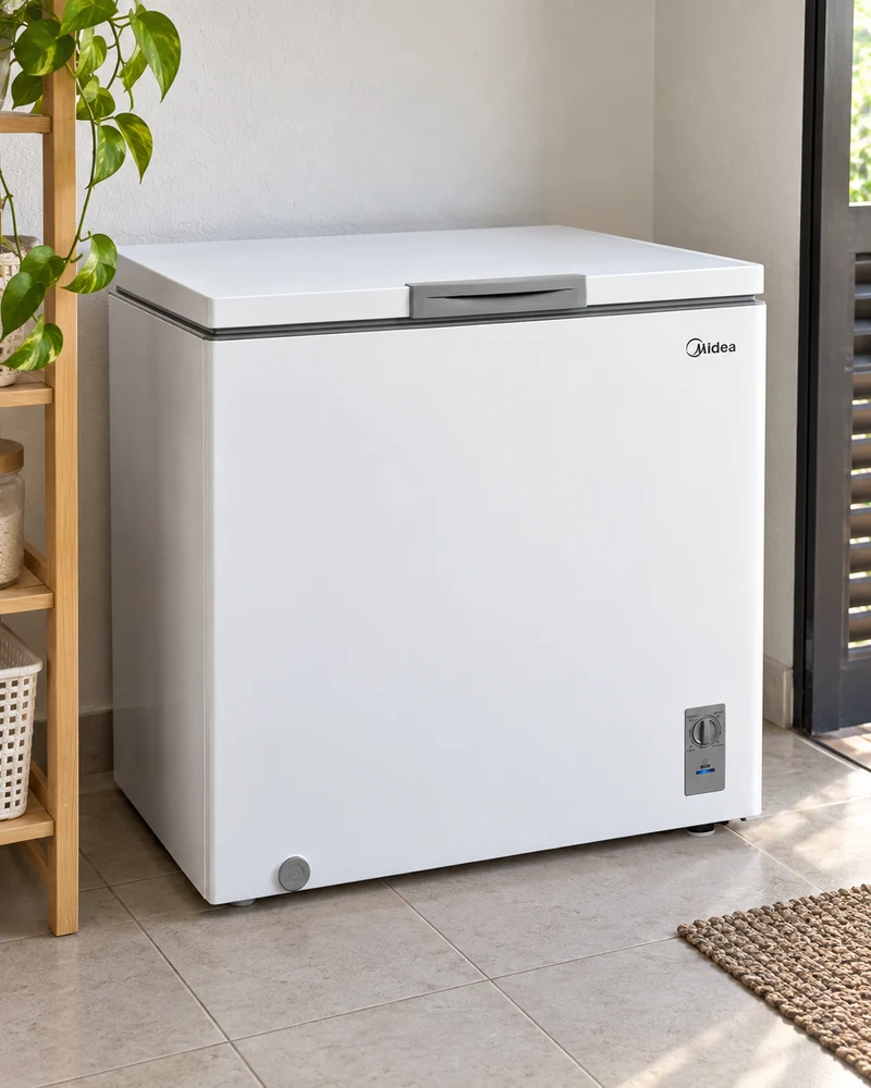 Midea Horizontal Inverter 198L em ambiente doméstico