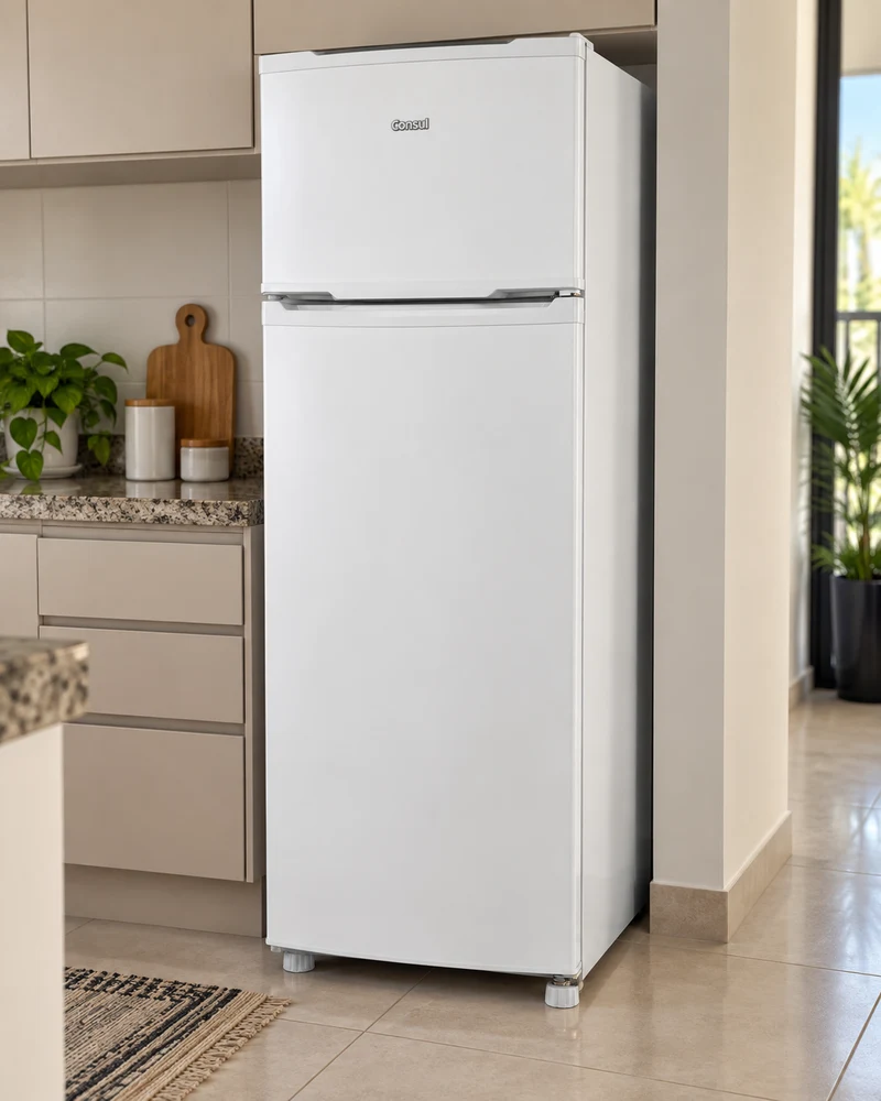 Consul CRD37MB branca em ambiente doméstico