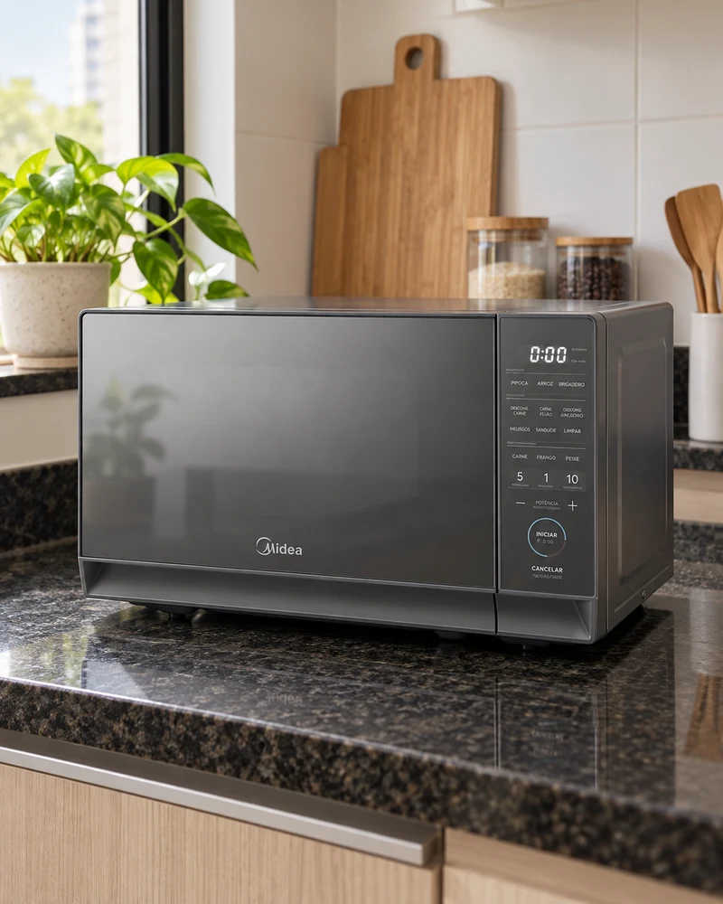 Midea MasterCook 20L em ambiente doméstico