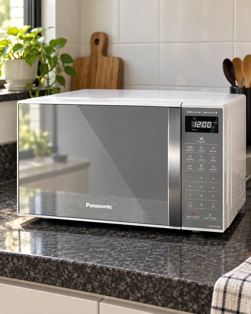 Panasonic NN-ST27LWRU em ambiente doméstico
